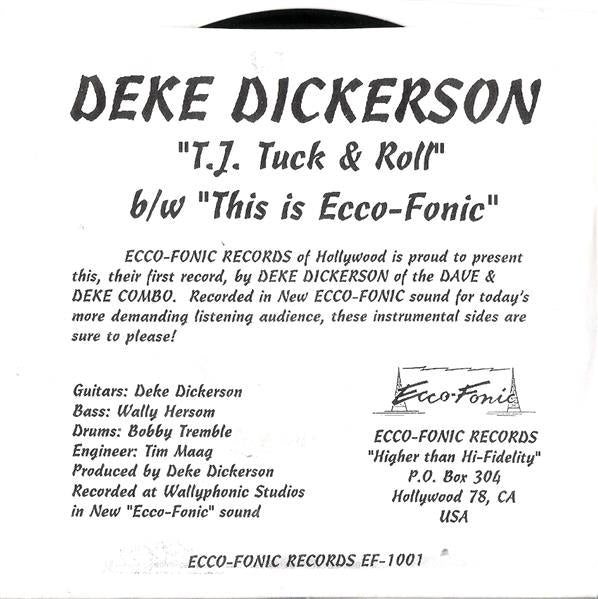 Single - Deke Dickerson - T. J. Tuck & Roll, This Is Ecco-Fonic