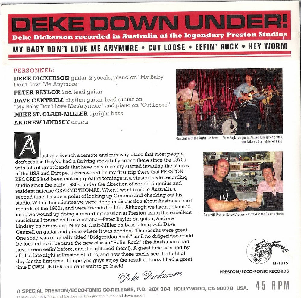 Single - Deke Dickerson - Deke Down Under