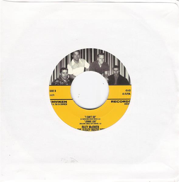Single - Riley McOwen & The Sleazy Rustic Boys - I'm Buying, Bigshot, I Can't Go, Jennie Lou