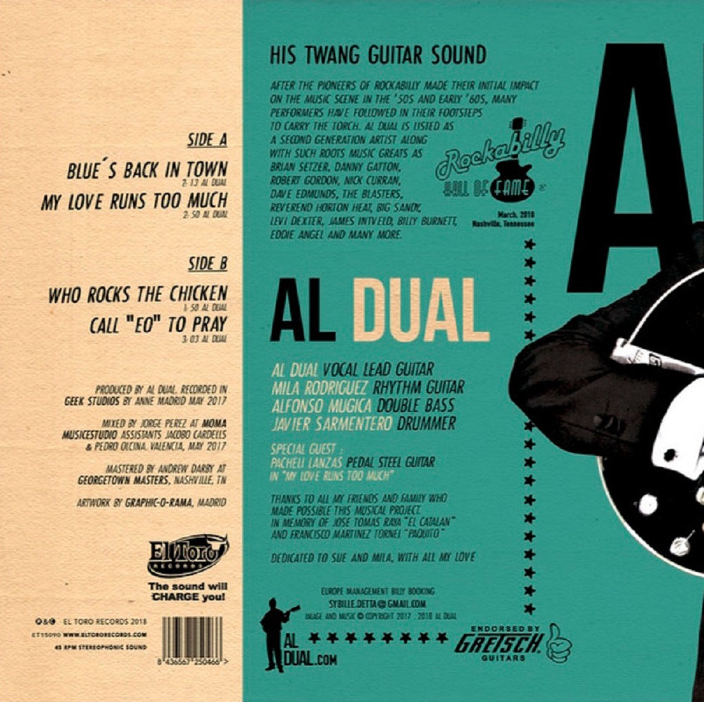 Single - Al Dual - Blue's Back In Town (Second Pressing)