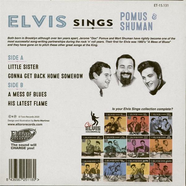 Single - Elvis Presley - Sings Pomus & Shuman