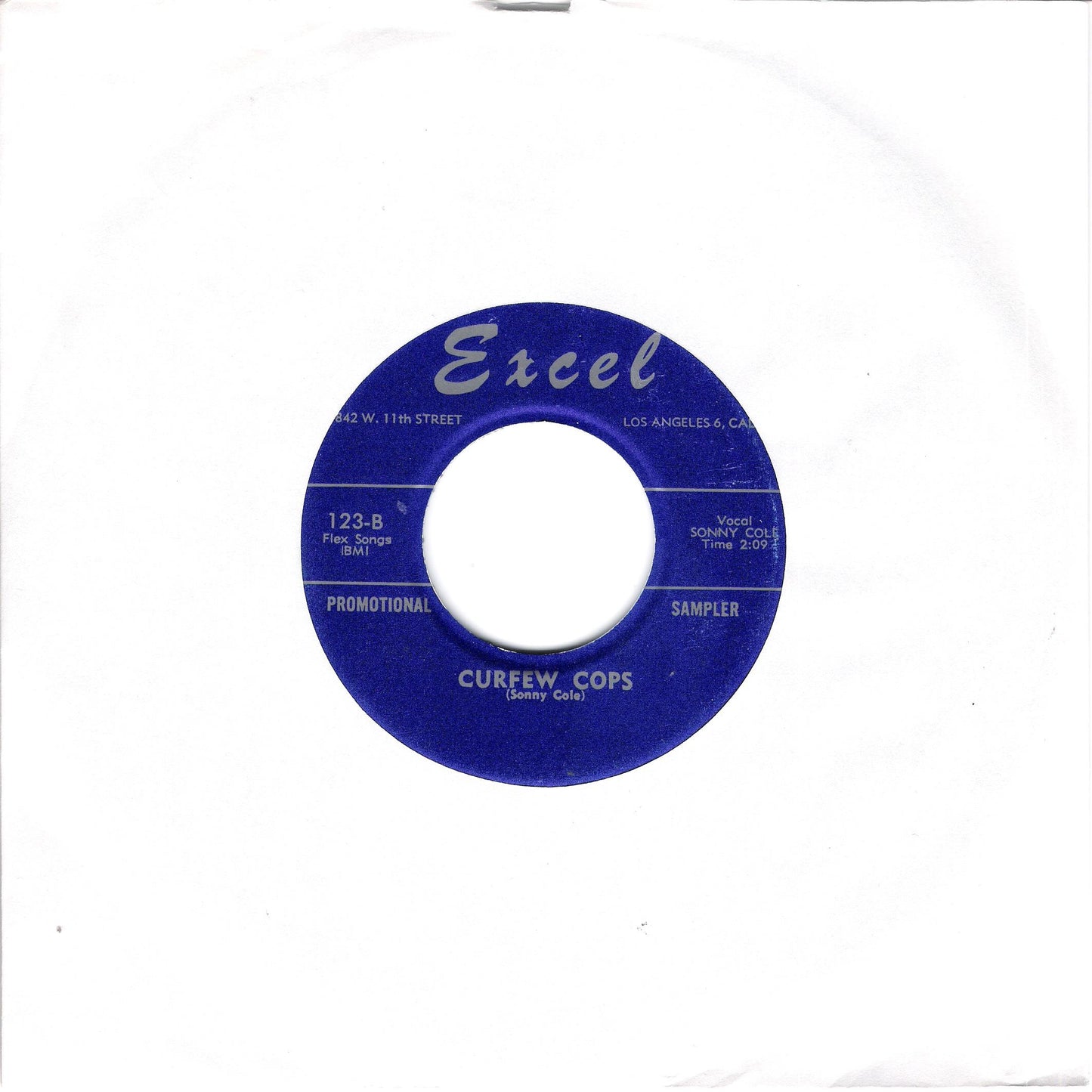 Single - Sonny Cole - I Dreamed I Was Elvis, Curfew Cop