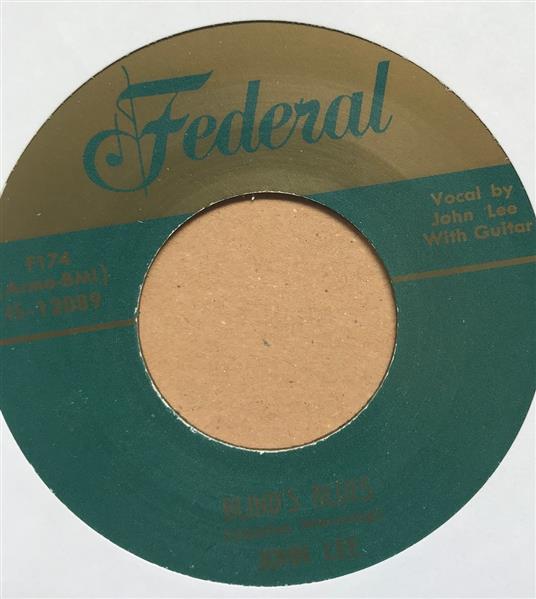 Single - John Lee - Blinds Blues / Down At The Depot