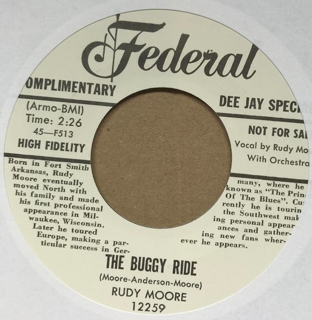 Single - Rudy Moore - Buggy Ride / Ring A - Ling Dong