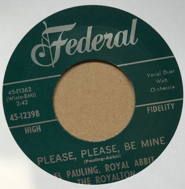 Single - El Pauling - Please, Please, Be Mine; Rain Drops Keep A Fallin'