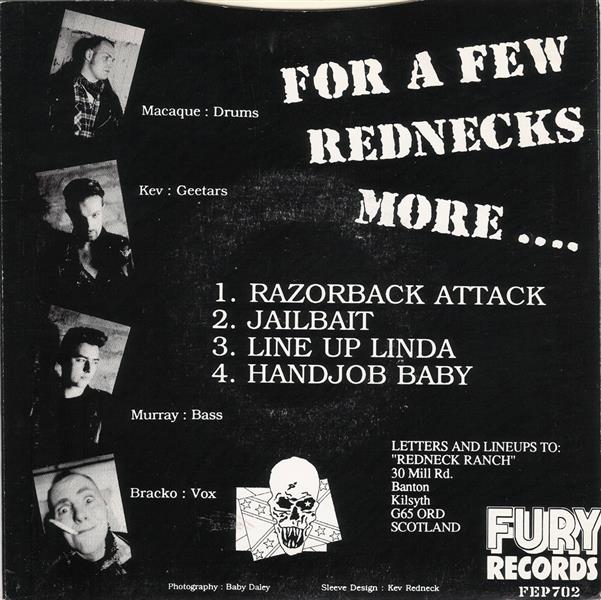 Single - Rednecks (4) - Razorback Attack, Jailbait, Line Up Linda, Handjob Baby