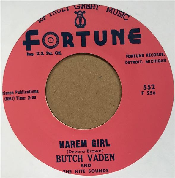 Single - Butch Vaden - Harem Girl / The Roll