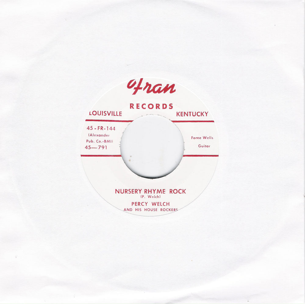 Single - Percy Welch - Back Door Man , Nursery Rhyme Rock