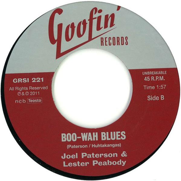 Single - Joel Paterson & Lester Peabody - Biscuitboardin' / Boo-Wah Blues