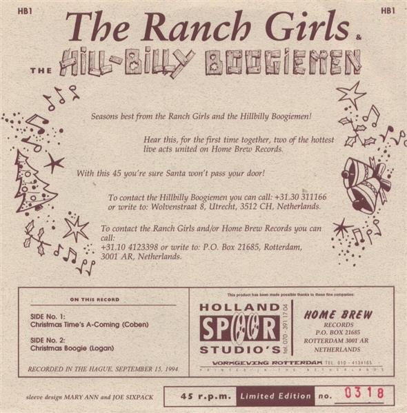 Single - Ranch Girls And The Hillbilly Boogiemen - Christmas Time's A - Coming, Christmas Boogie