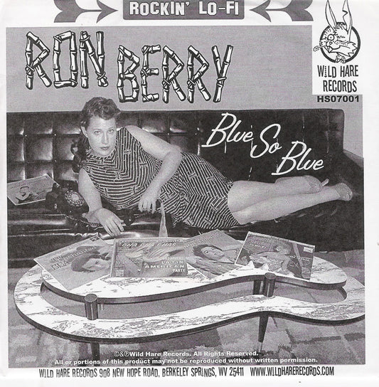 Single - Ron Berry - I Want You, Blue So Blue