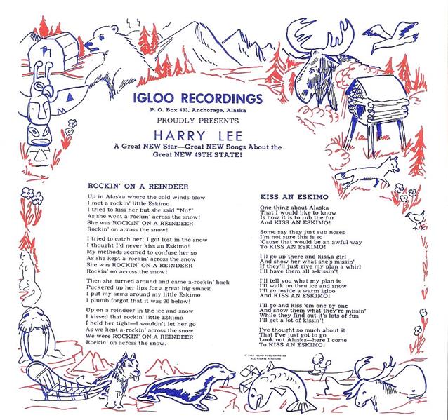 Single - Harry Lee - Rockin' on a Reindeer, Kiss An Eskimo