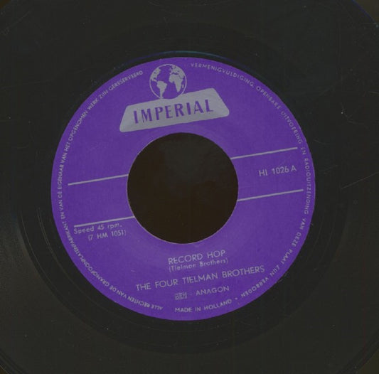 Single - Four Tielman Brothers - Record Hop; Swing It Ip