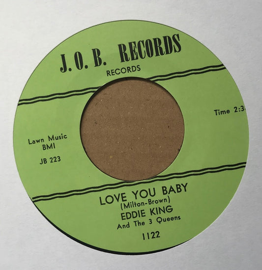 Single - Eddie King - Love You Baby; Shakin' Inside
