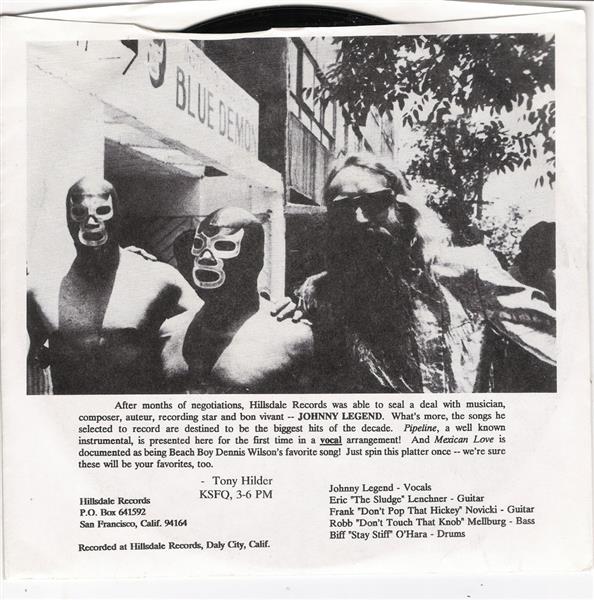 Single - Johnny Legend - Pipeline (Vocal!), Mexican Love