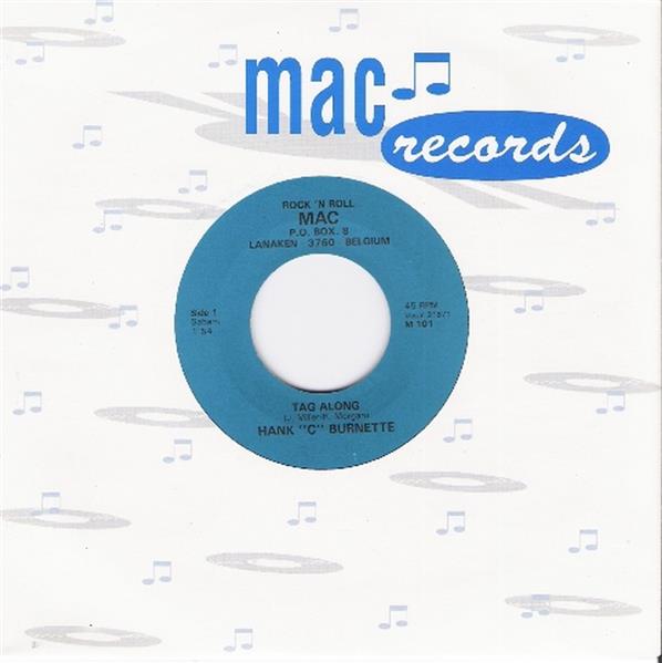 Single - Hank C. Burnette - Tag Along, Rockin' Pneumonia