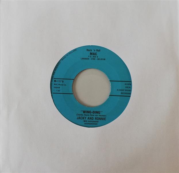 Single - Jacky and Ronnie - Lonesome Together, Wing - Ding