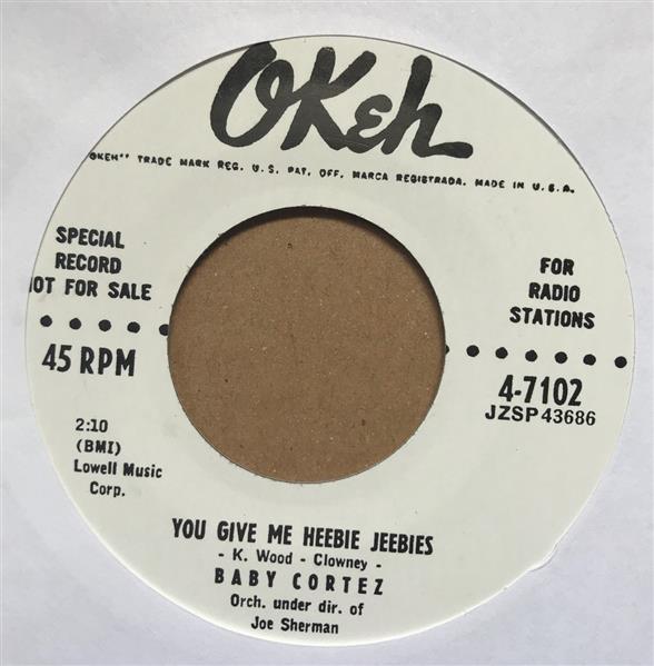 Single - Baby Cortez - Honey Baby / You Give Me Heeby Jeebies