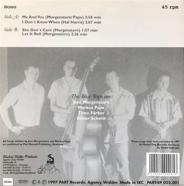 Single - Blue Tops - Me And You, I Don't Know When, She Don't Care
