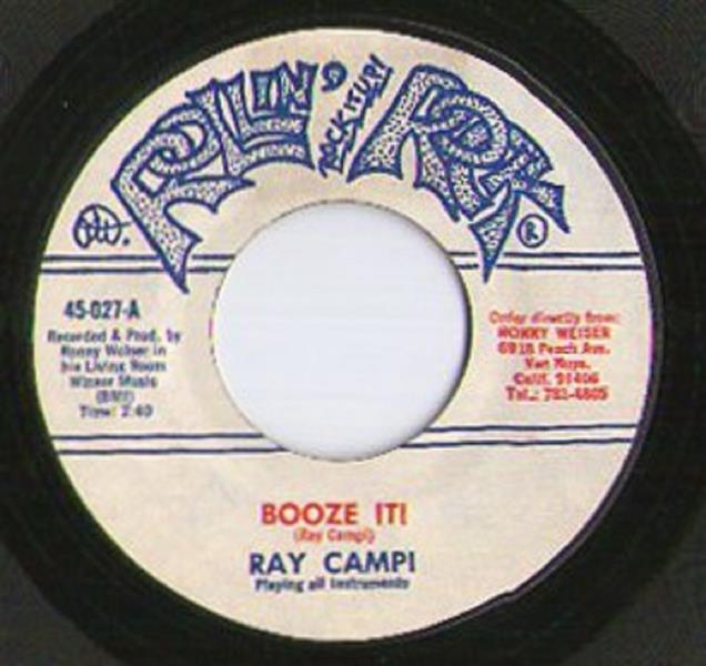 Single - Ray Campi - Booze It!; Wrong Wrong Wrong