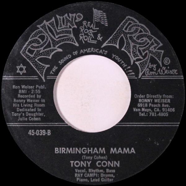 Single - Tony Conn - Rockin' With Jackie Lee (Cochran); Birmingham Mama
