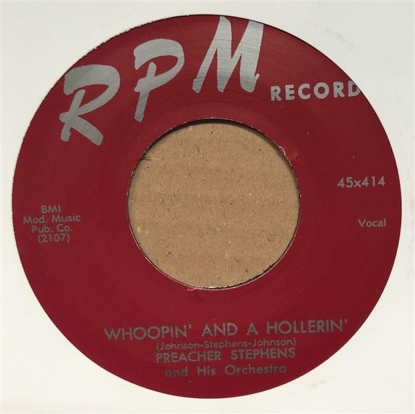 Single - Preacher Stephens - Whoopin’ And A Hollerin’ / So Far Away