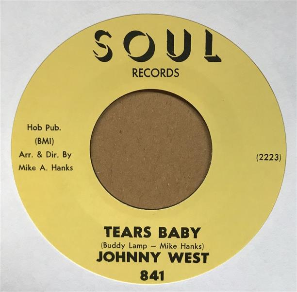 Single - Johnny West - Tears Baby / It Ain’t Love