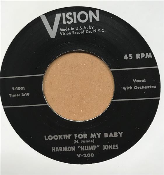 Single - Harmon 'Hump' Jones - Looking For My Baby / Pack Your Clothes