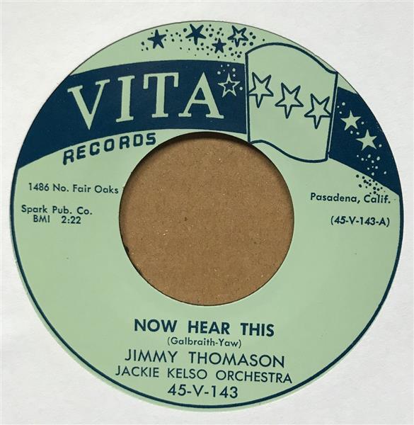 Single - Jimmy Thomason - Now Hear This / Big Wheel