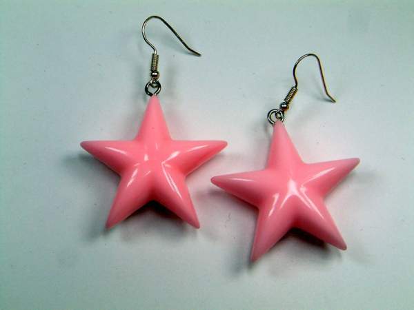 Ohrhänger - Stern - rosa