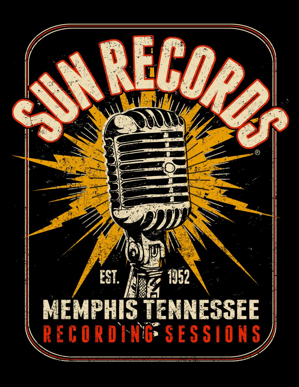 T-shirt Steady - Sun Records Electric Mic