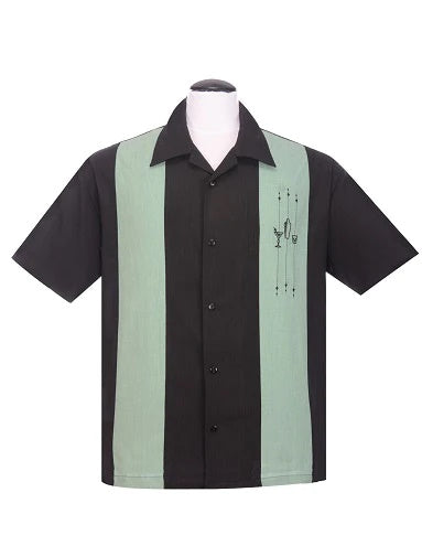 Steady-Hemd - The Shake Down, Black/Mint