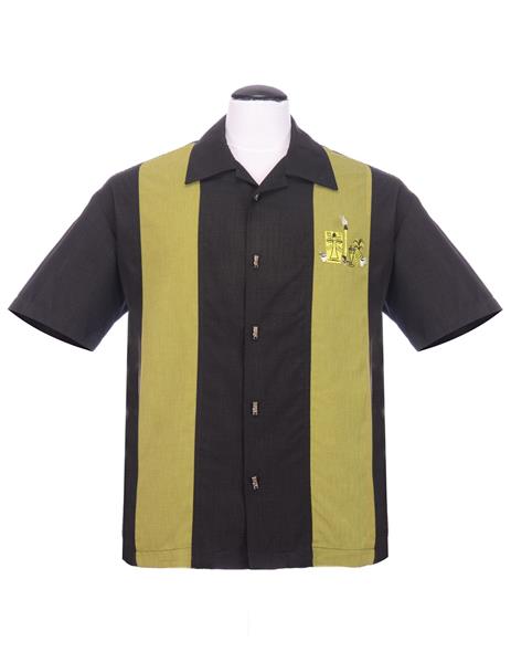 Steady-Shirt - Mickey Button Up, Black