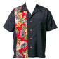 Steady-Shirt - Hibiscus Tiki Button Up Shirt - Black