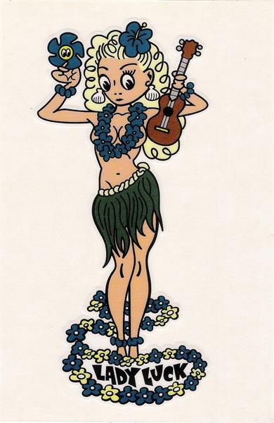 Hot Rod Aufkleber - Lady Luck