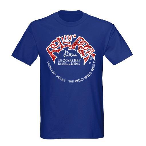 T-Shirt - Rollin Rock Records, blue