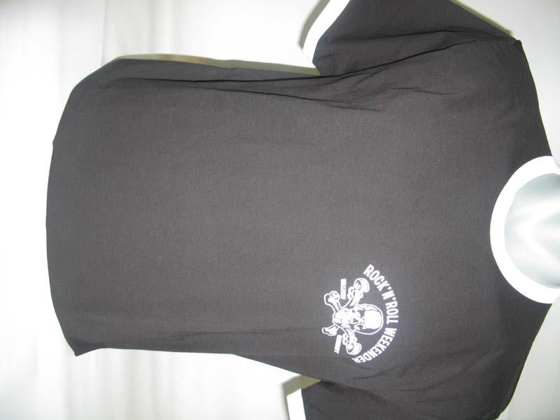 Ringer-Shirt - Walldorf Weekender Skull, Schwarz