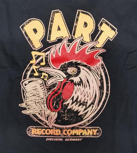 T-Shirt - Part Records Rooster, Schwarz