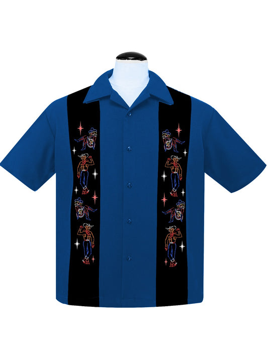 Steady-Shirt - Vegas Mini Panel blue