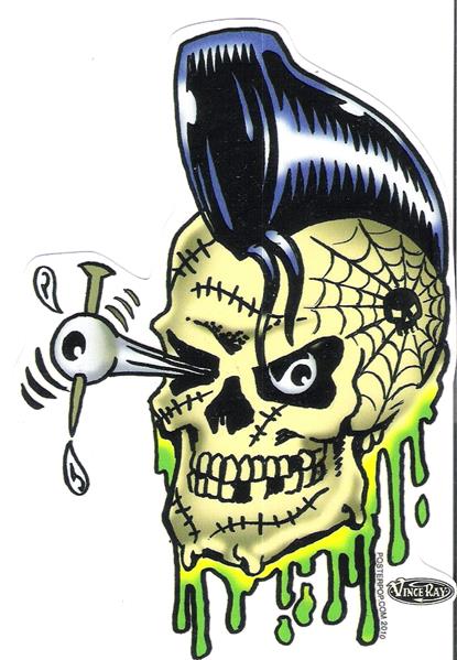 Aufkleber - Vince Ray - Psycho Bobby