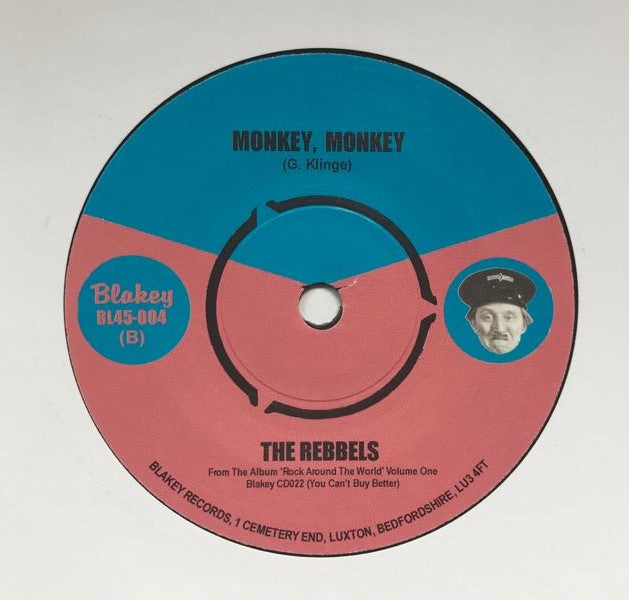 Single - VA - Rebbels / The Western All Stars - Monkey, Monkey / Teenage Boogie
