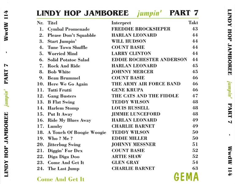 CD - VA - Lindy Hop Jamboree Vol. 7 - jumpin