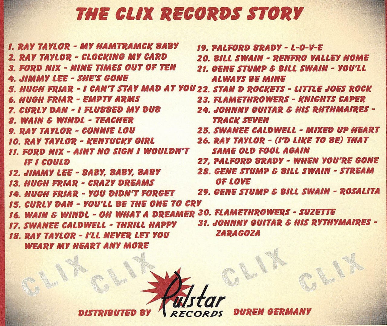 CD - VA - The Clix Record Story