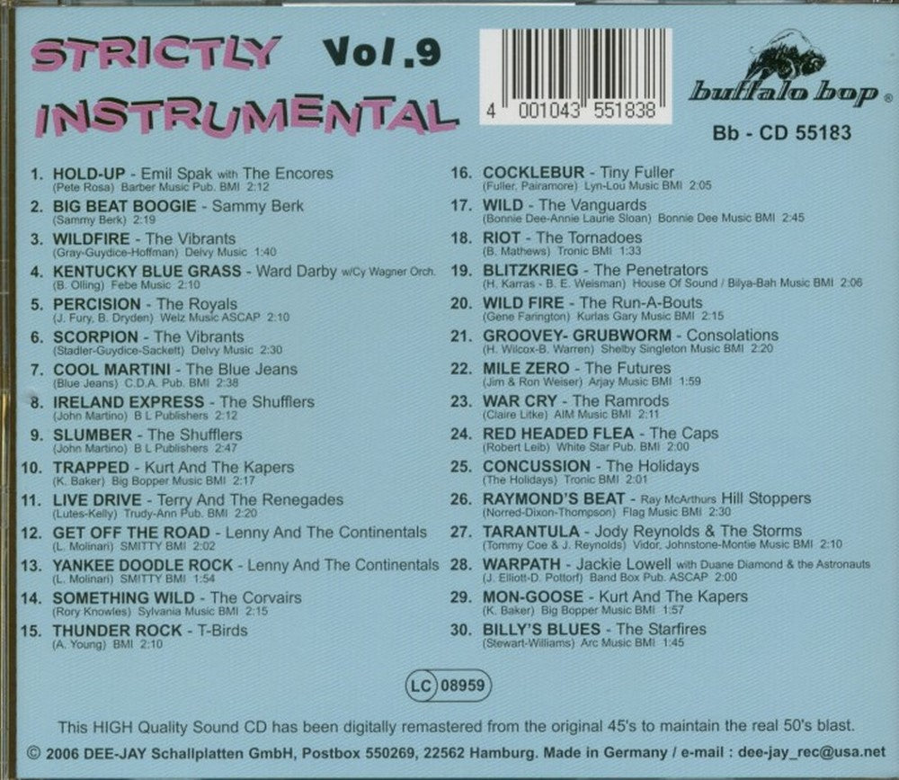 CD - VA - Strictly Instrumental Vol. 9