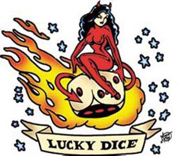 Vince Ray Aufkleber - Lucky Dice