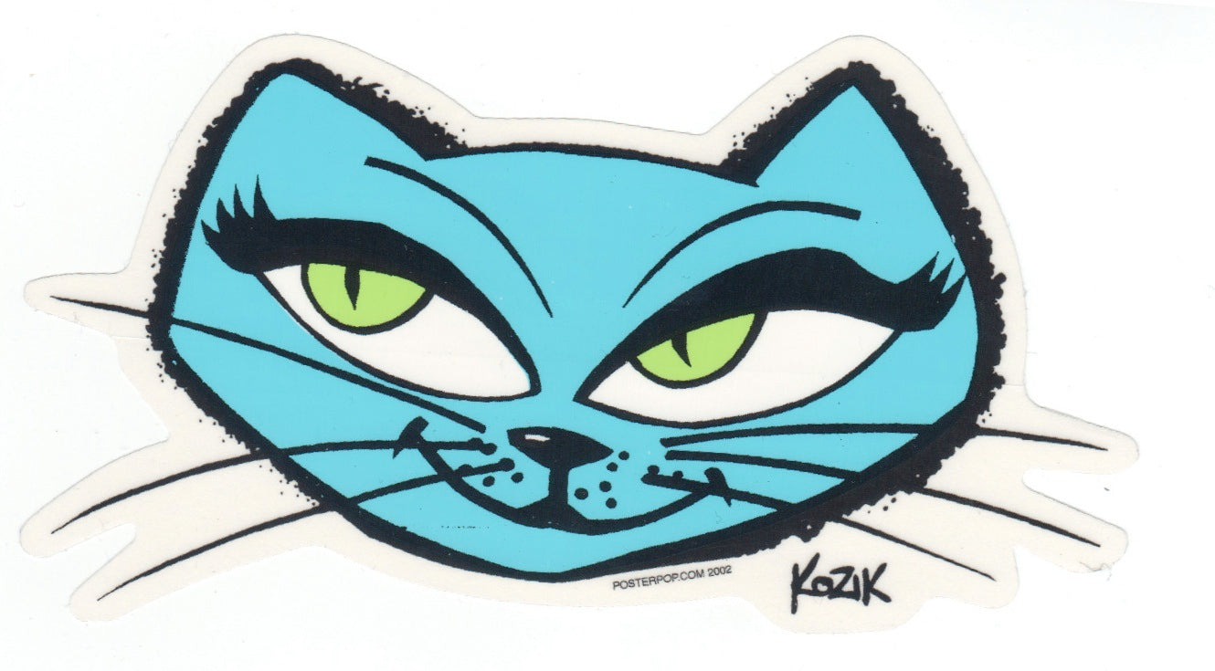 Frank Kozik Aufkleber - Snazz Cat