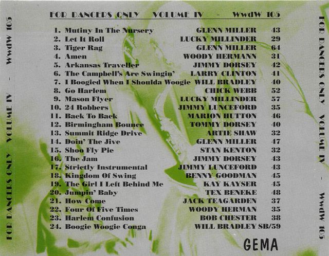 CD - VA - For Dancers Only Vol. 4