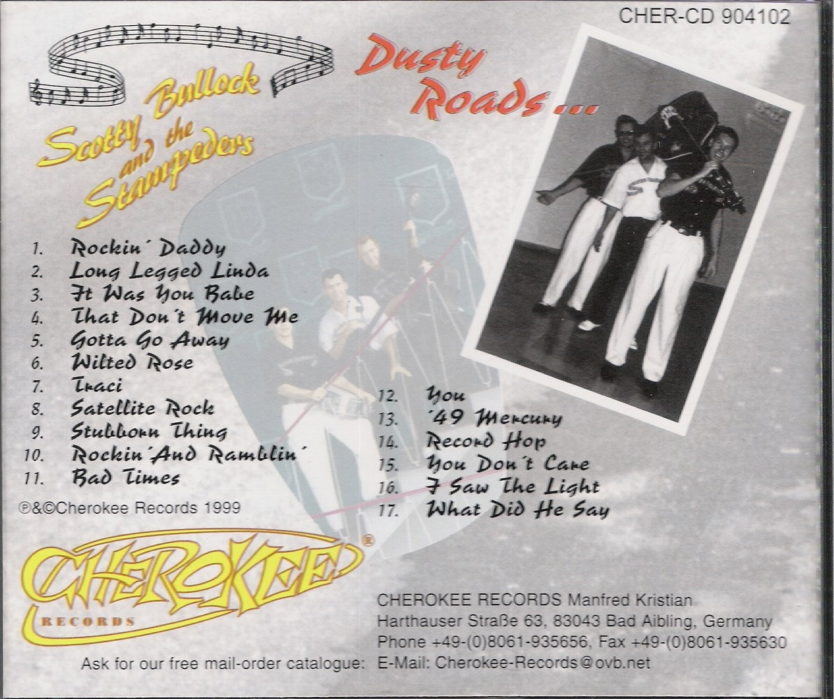 CD - Scotty Bullock & The Stampeders - Dusty Roads