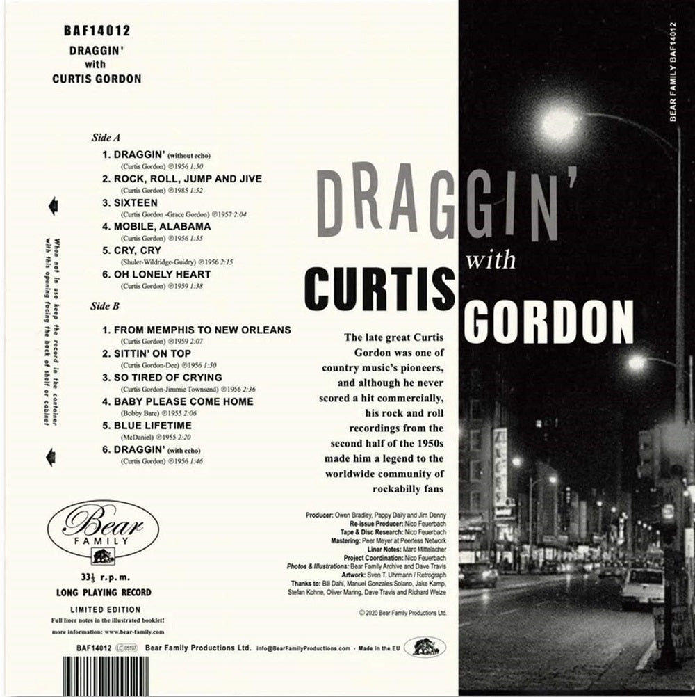 10inch - Curtis Gordon - Draggin' With Curtis Gordon