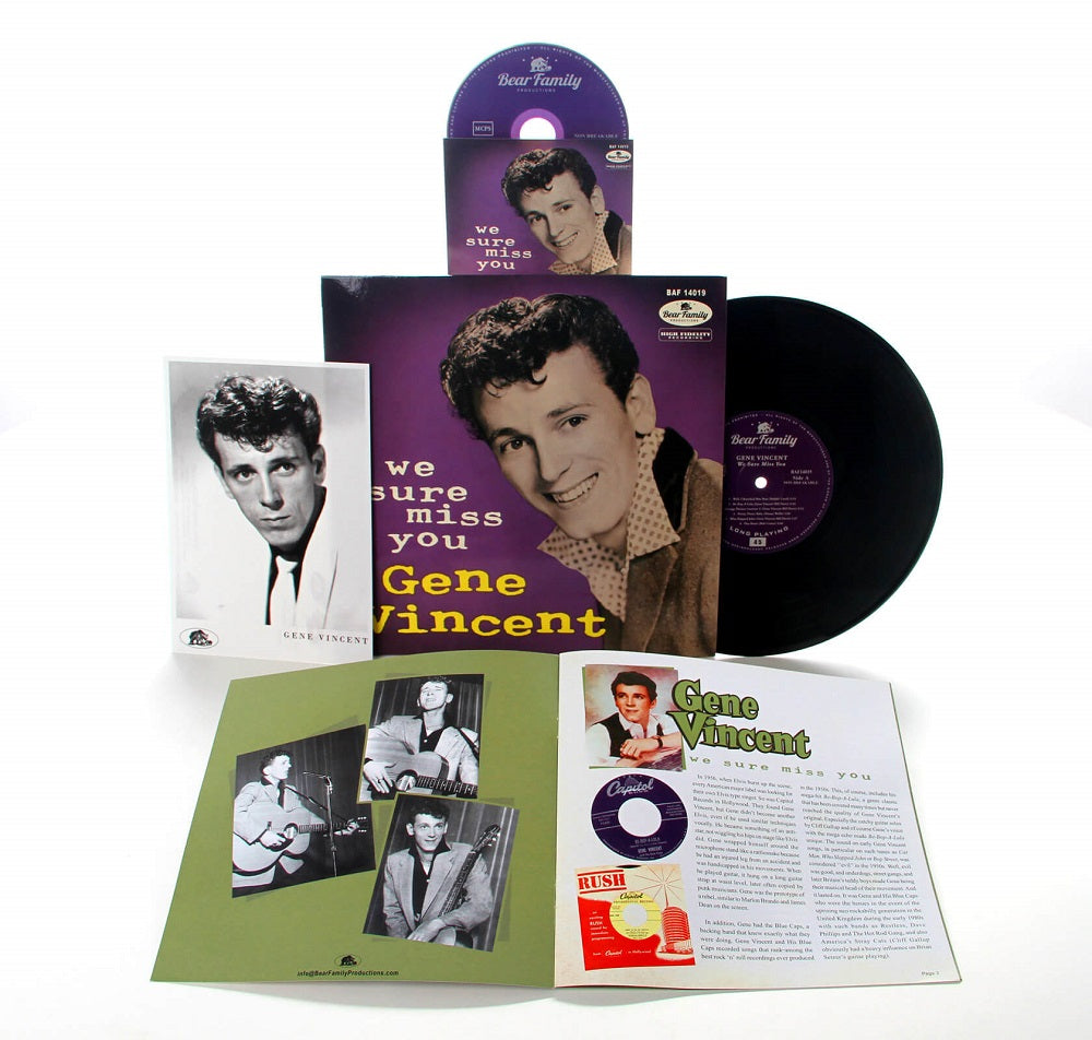 10inch - Gene Vincent - We Sure Miss You - Commemorative Album